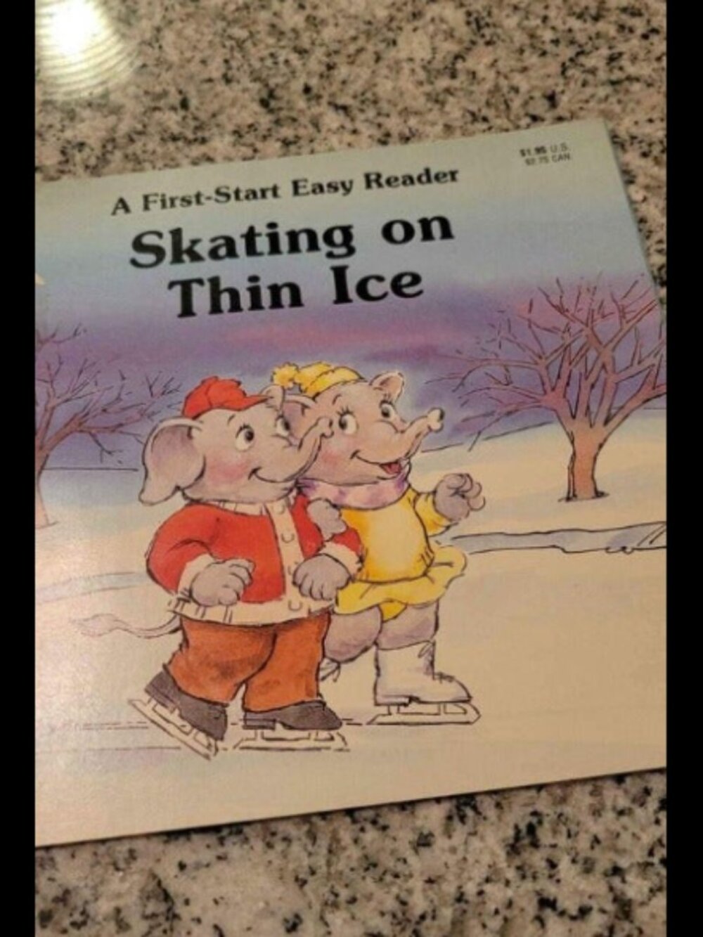 A first start easy reader: skating in thin ice by Louise Everett. Book